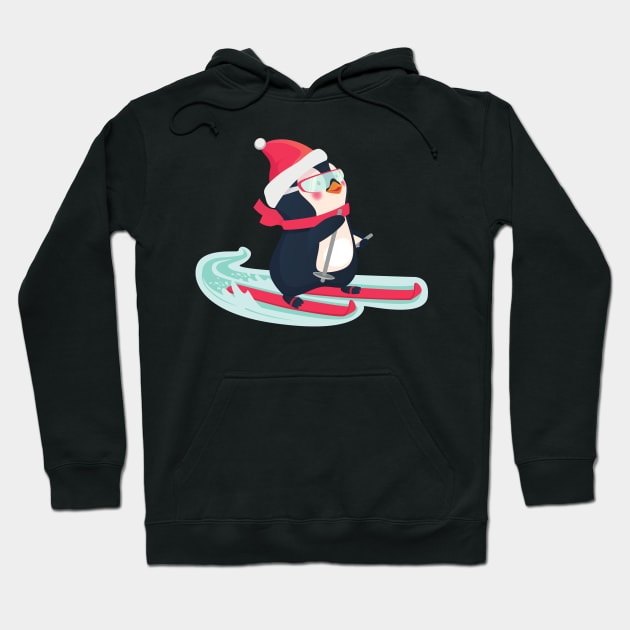 Rasender Pinguin Hoodie by Puckihs Design